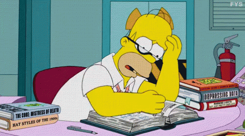 Estaría Homero estudiando